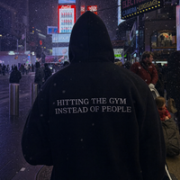 "Hitting the gym instead of people"